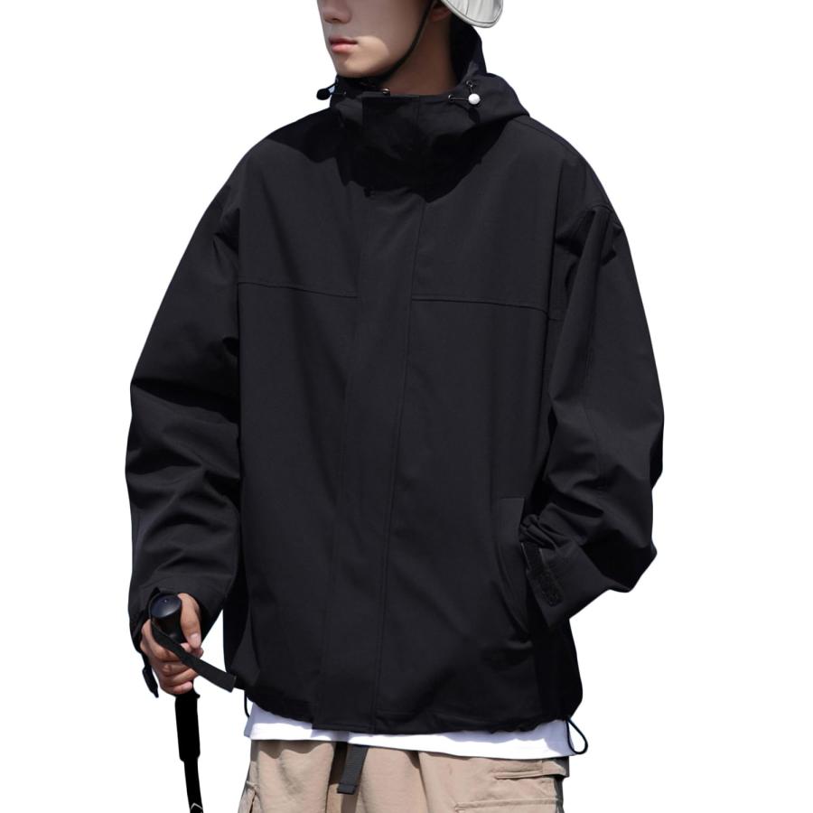 秋服 メンズ マウンテンパーカー 撥水 マウンテンジャケット 薄手