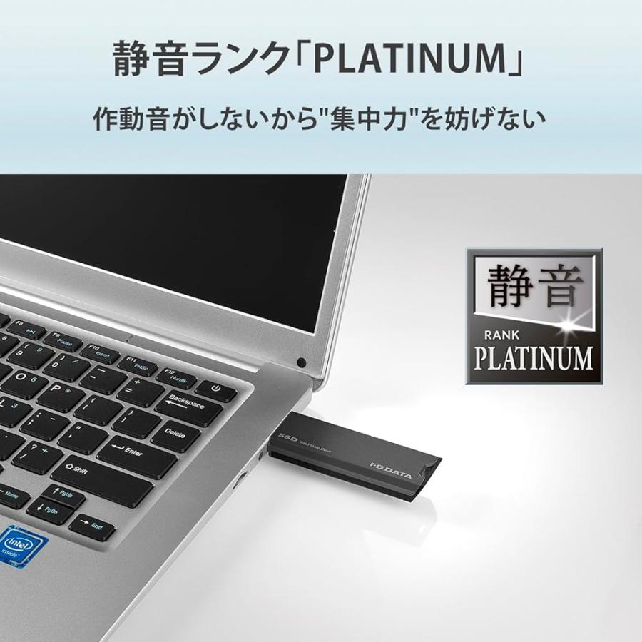 IODATA SSD 外付け 2TB グレー×ブラック 小型 | ヤマダウェブコム