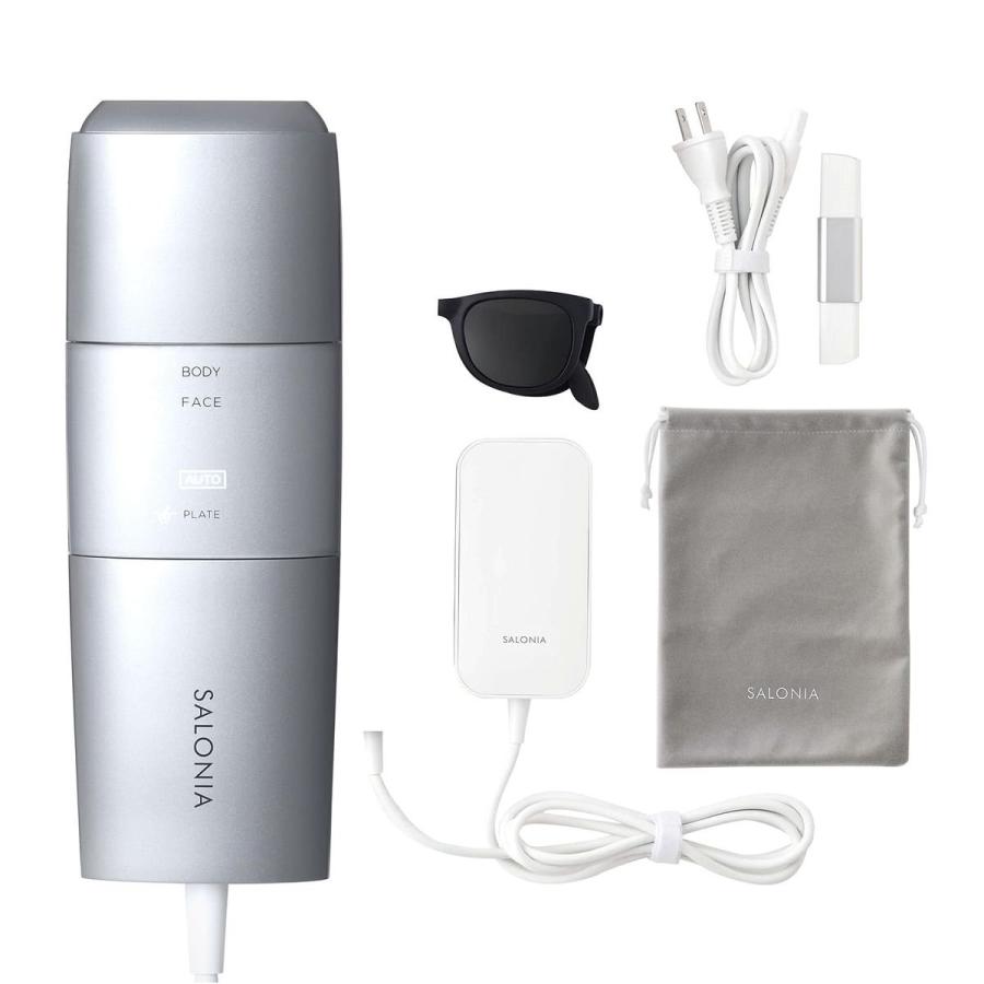 SALONIA フラッシュ クリスタル シルクエビ 脱毛器 SAL22205SL SALONIA（サロニア） 脱毛器 フラッシュクリスタルシルクエピ