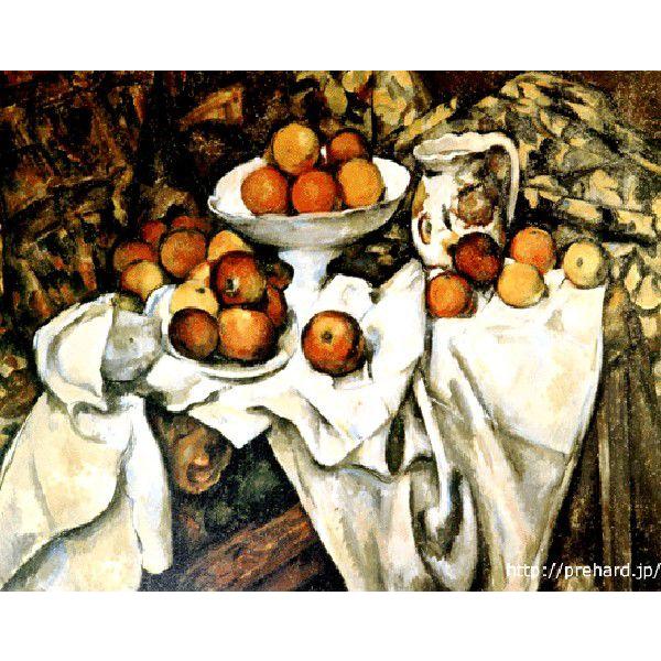 セザンヌ 「りんごとオレンジ」 原画同縮尺近似（12号）（プリハード