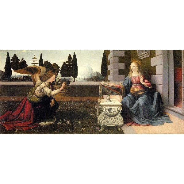 ダ・ヴィンチ 「受胎告知」原画同縮尺近似（100号）（プリハード・デジタグラ）