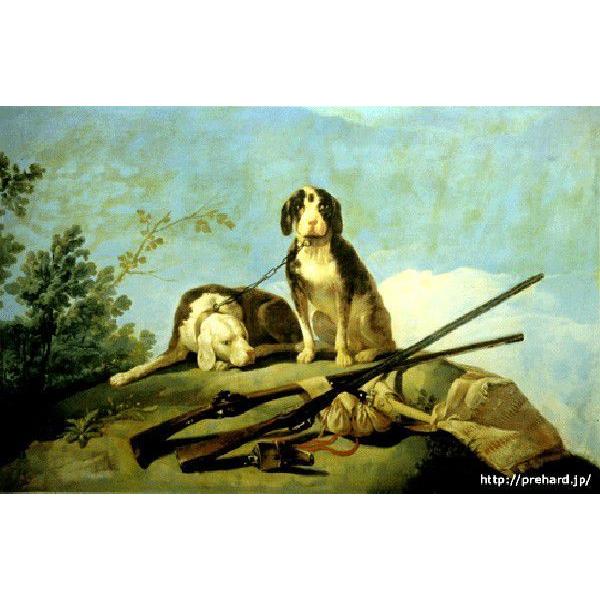 ゴヤ 「猟犬と狩猟」 原画同縮尺近似（20号）（プリハード・デジタグラ）