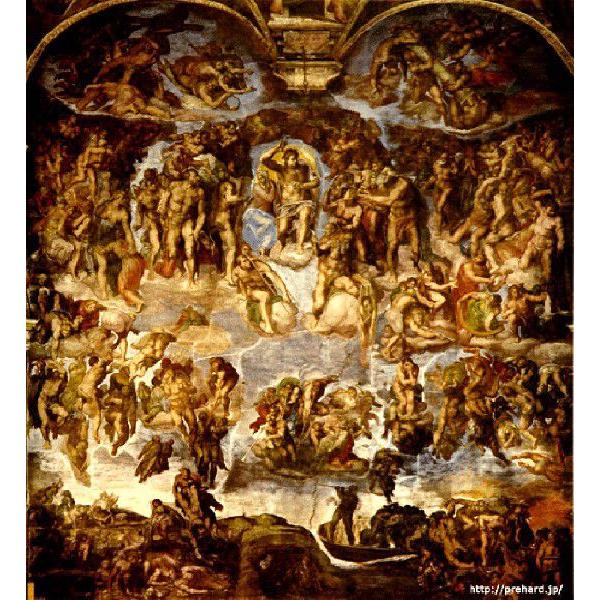 ミケランジェロ 「最後の審判」 原画同縮尺近似（10号）（プリハード