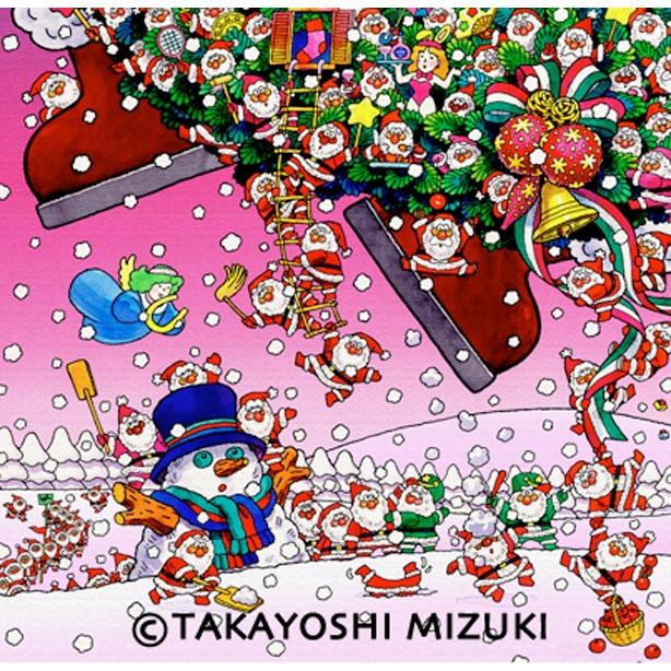 ★Xmas Dreamy Fanfare (art-poster)・A1判（59.4×84.1cm）・額：OPEN SLIDE FRAM・MC画材用紙・ジクレー版画｜micbox-art-shop｜04