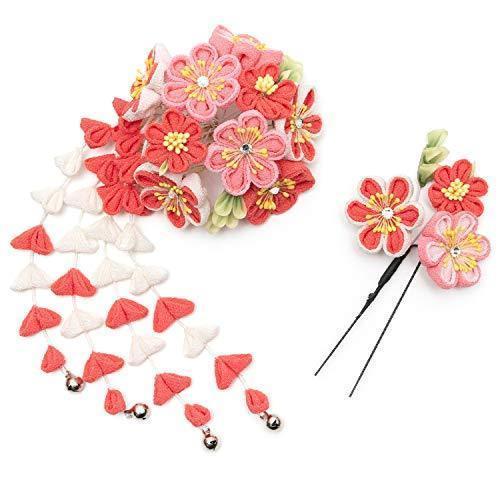 保障できる キョウエツ 濃ピンク レディース 7w00 2点セット かんざし つまみ細工 花 髪飾り かんざし 髪飾り Perfiminas Com Br