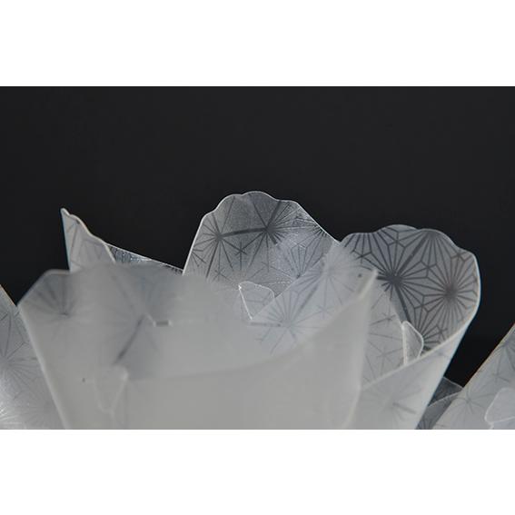 CILICO（きりこ） おしゃれ フラワーランプシェード 切子硝子 和柄