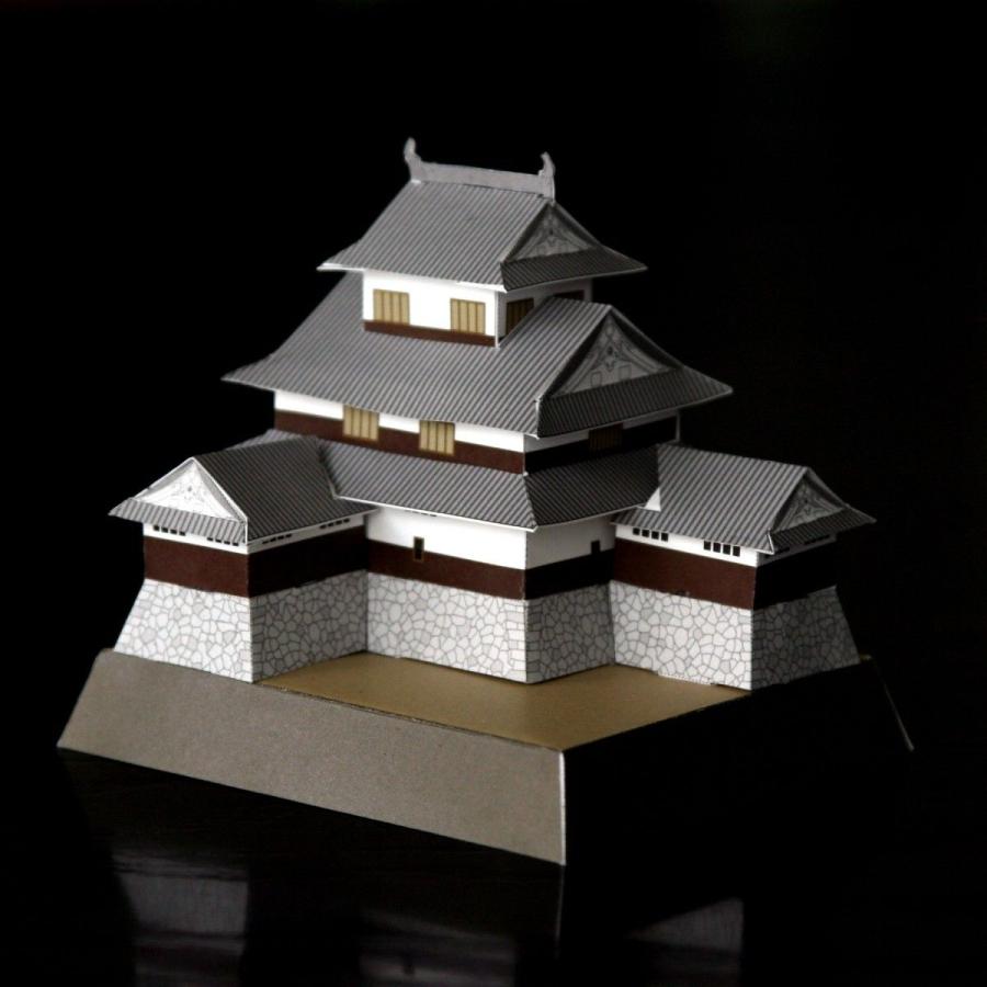 西尾城ペーパークラフトキット｜A3シート2枚入り／完成サイズ約9cm×8cm