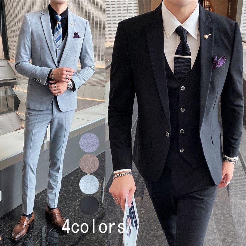 輝い 上下セット メンズ 3ピーススーツ フォーマルスーツ おしゃれ ビジネススーツ 忘年会 冠婚葬祭 事務服 面接 スリーピース メンズ スーツセット カジュアルスーツ 細身 二次会 披露宴 ビジネス 新作 紳士服 結婚式 大きいサイズ スーツ フォーマル Www Tsuyamaya