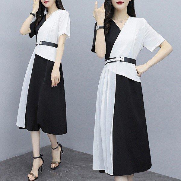 ワンピース レディース 40代 30代 半袖 春夏 きれいめ シフォンワンピース Vネック ロング丈 チュニック 大きいサイズ パーティードレス おしゃれ 韓国風 着痩せ Www Arilab Com Tr Index Php