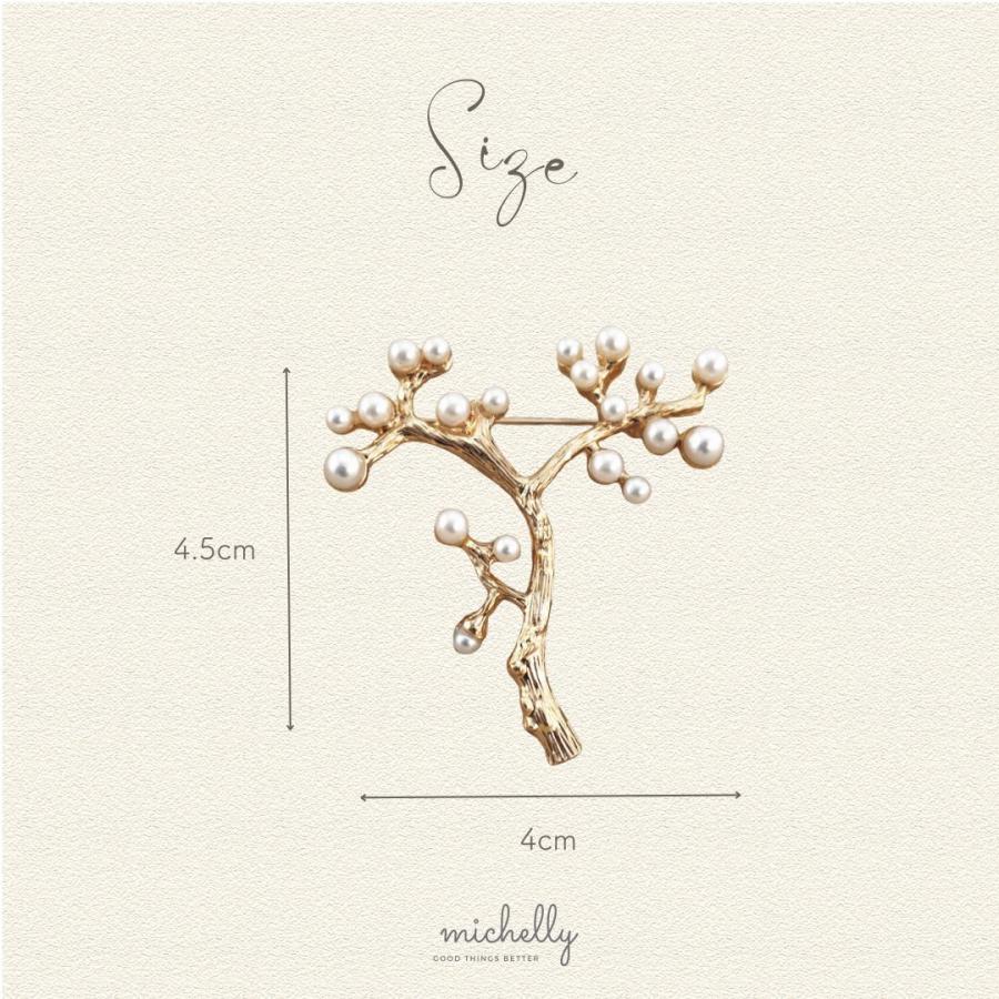 ブローチ パール ツリー 北欧風 ゴールド ナチュラル 大人 かわいい フォーマル 卒業式 入学式 クリスマス | ブランド登録なし | 04
