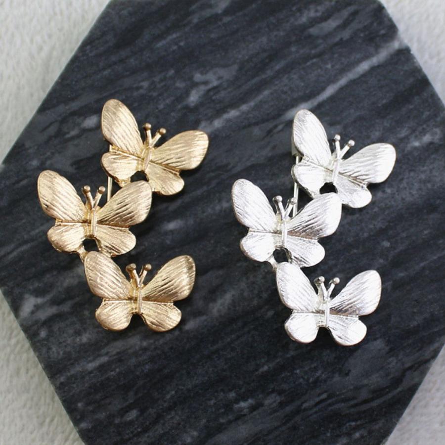 ブローチ バタフライブ ゴールド シルバー 北欧風 蝶  ナチュラル アンティーク風 エレガント シンプル | ブランド登録なし | 03
