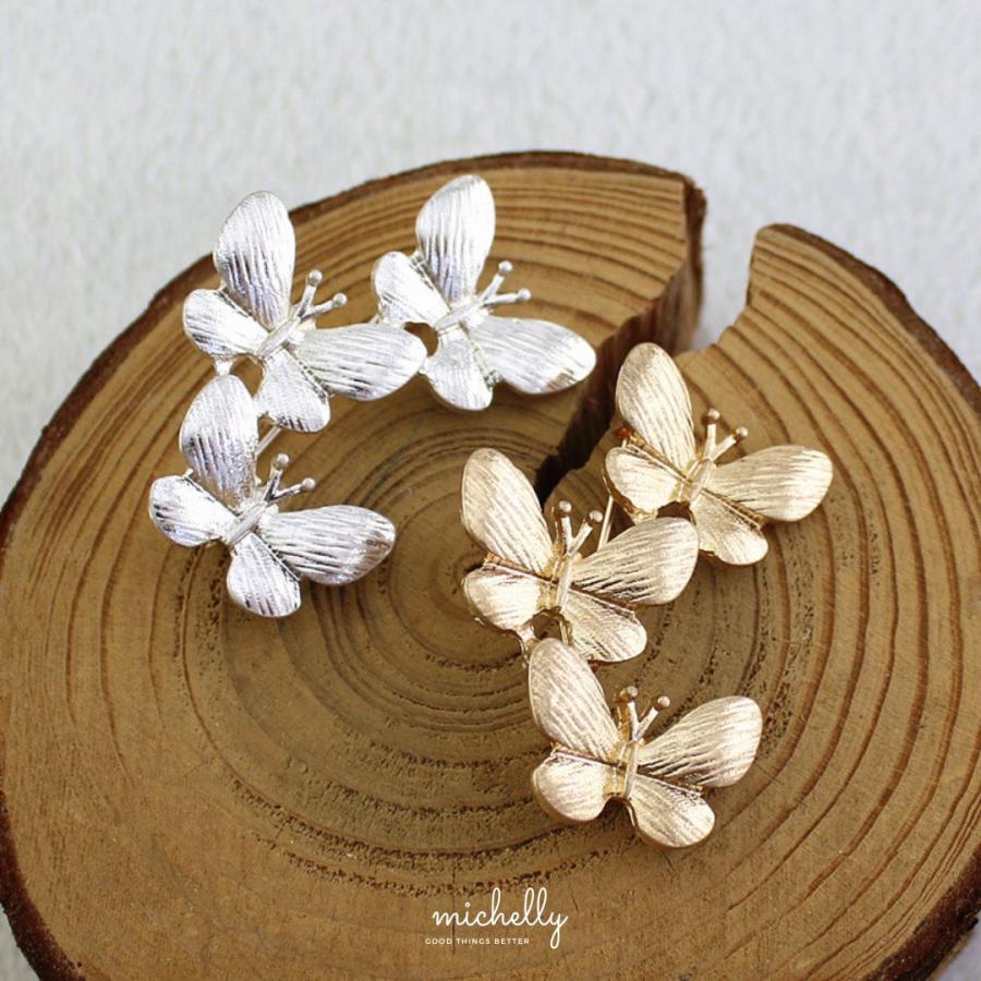 ブローチ バタフライブ ゴールド シルバー 北欧風 蝶  ナチュラル アンティーク風 エレガント シンプル | ブランド登録なし | 05