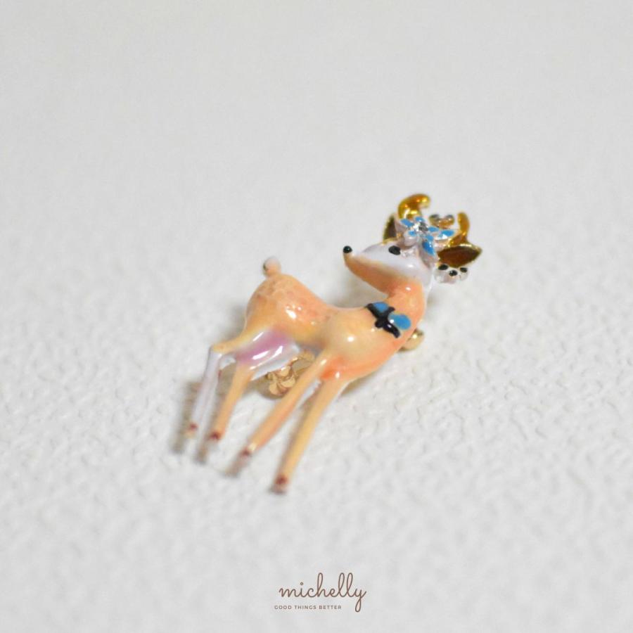ブローチ 子鹿 北欧風 ゴールド エナメル おしゃれ ナチュラル フェミニン プレゼント ギフト 上品 大人 | ブランド登録なし | 03