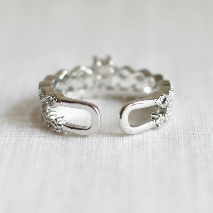 リング 指輪 ファッション ライン アクセサリー 大人 フリーサイズ プチプラ | ブランド登録なし | 02