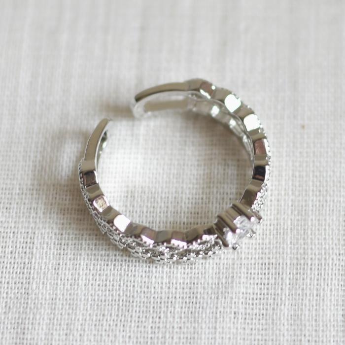 リング 指輪 ファッション ライン アクセサリー 大人 フリーサイズ プチプラ | ブランド登録なし | 03