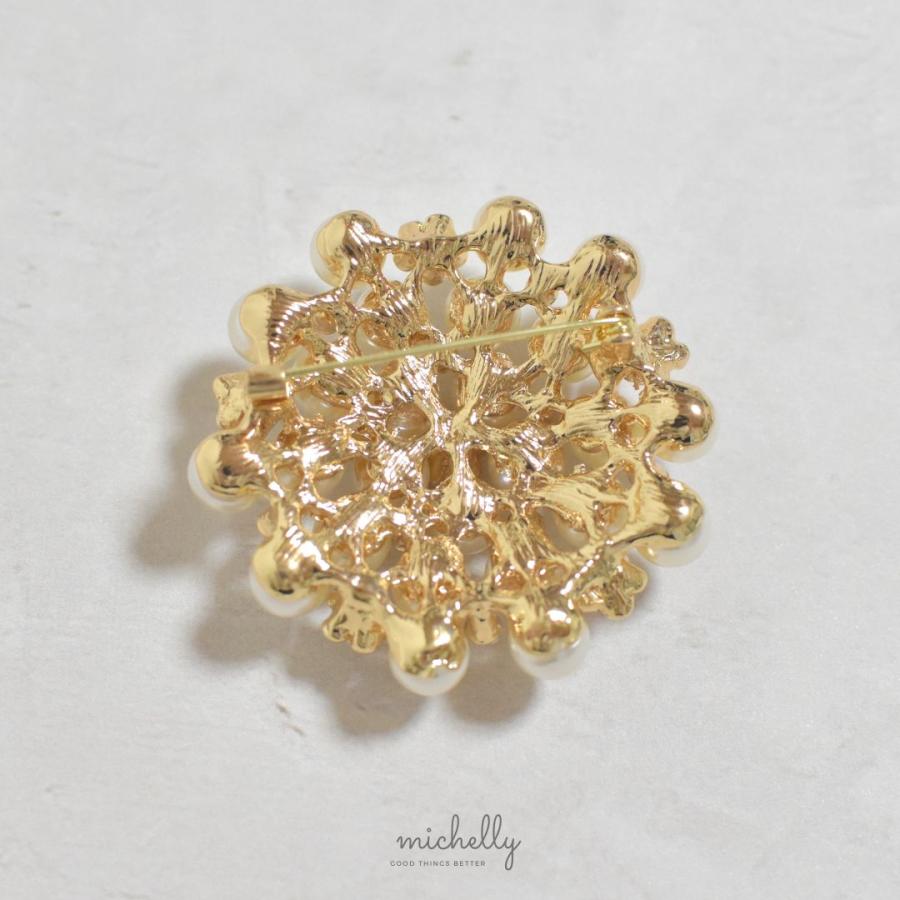 ブローチ パール ストーン ビジュー 入学式 卒業式 サークル おしゃれ きれいめ フォーマル 華やか | ブランド登録なし | 02