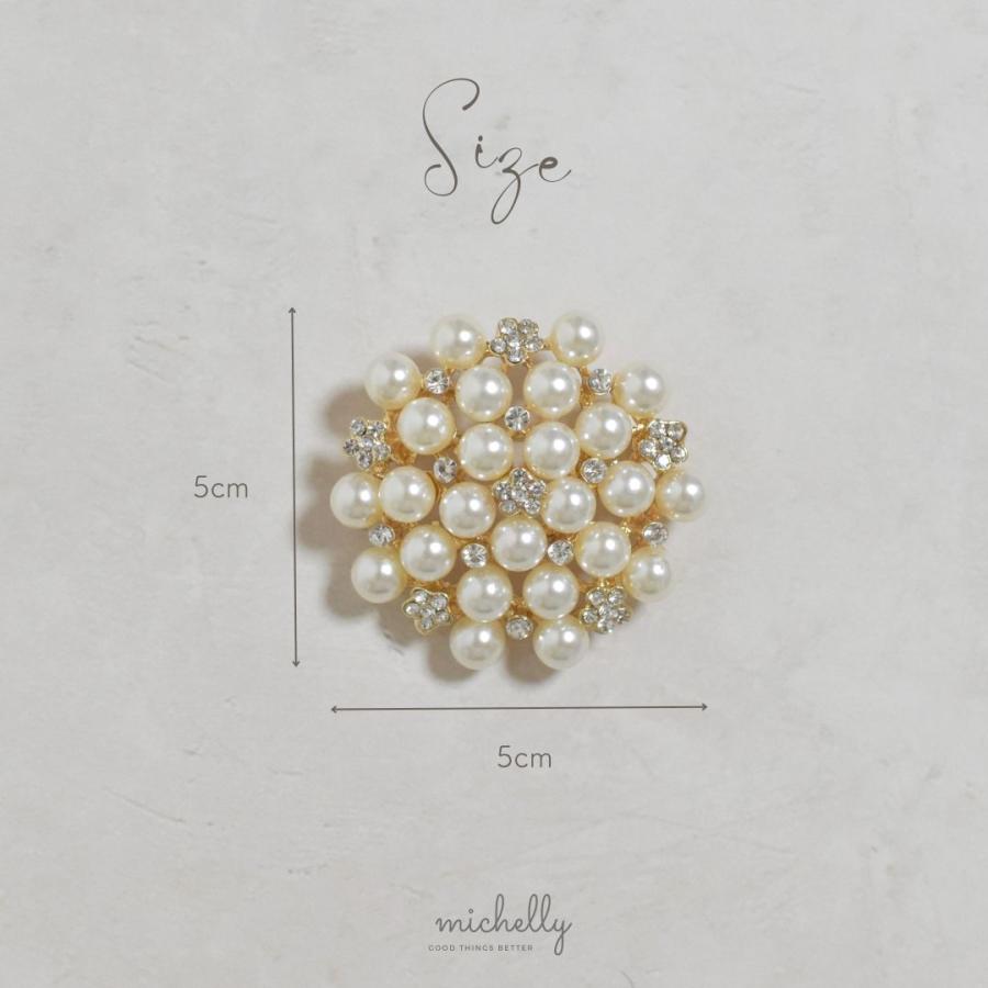 ブローチ パール ストーン ビジュー 入学式 卒業式 サークル おしゃれ きれいめ フォーマル 華やか | ブランド登録なし | 04