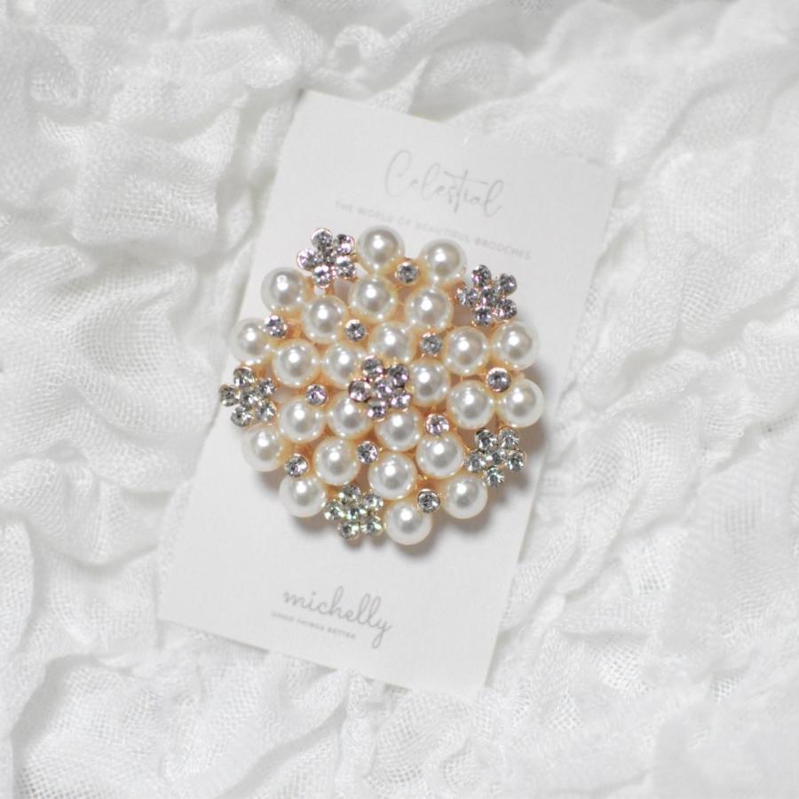 ブローチ パール ストーン ビジュー 入学式 卒業式 サークル おしゃれ きれいめ フォーマル 華やか | ブランド登録なし | 06