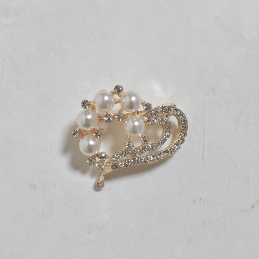 ブローチ ハート パール ストーン 入学式 卒業式 おしゃれ きれいめ フォーマル 上品 華やか | ブランド登録なし | 03