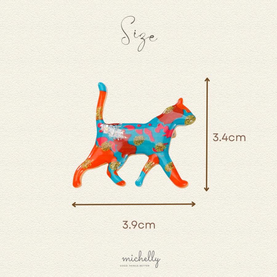 猫 ブローチ カラフル アート ネコ モチーフ 大人可愛い おしゃれ ねこ | ブランド登録なし | 03