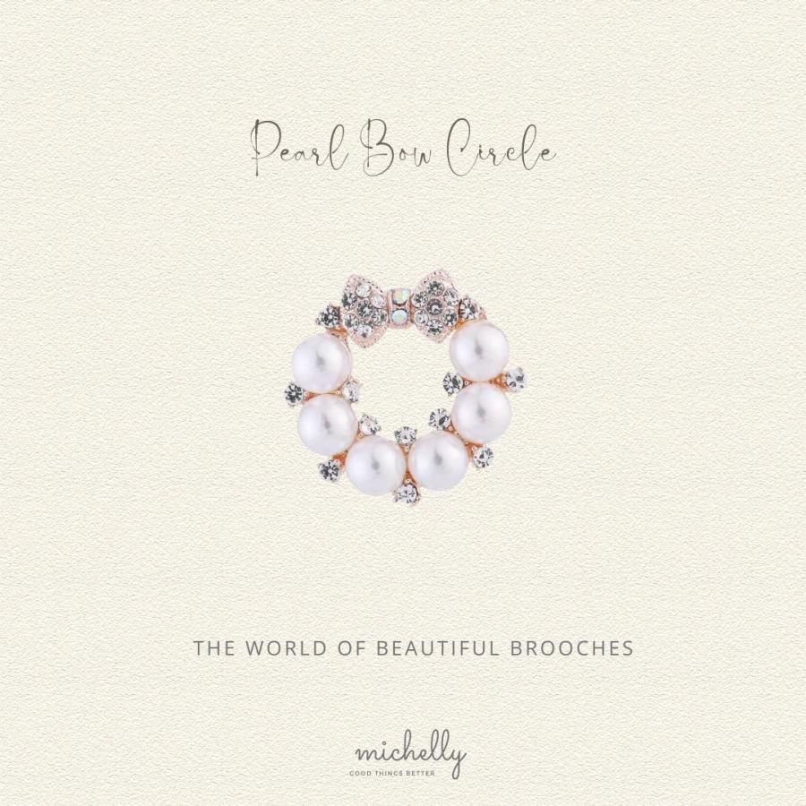 パール ブローチ リボン サークル ゴールド 上品 フォーマル セレモニー 入学式 卒業式 結婚式 | ブランド登録なし