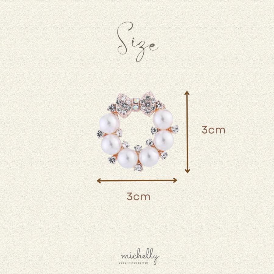 パール ブローチ リボン サークル ゴールド 上品 フォーマル セレモニー 入学式 卒業式 結婚式 | ブランド登録なし | 03