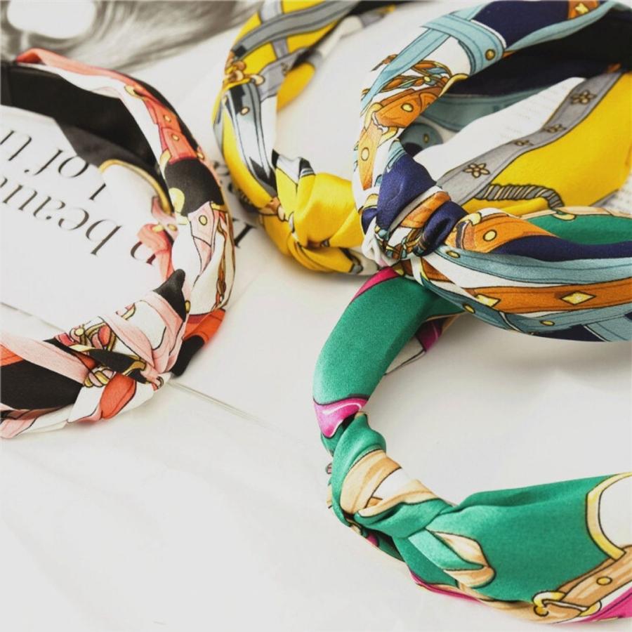 カチューシャ スカーフ柄 大人 アレンジ リボン ブルー イエロー ピンク グリーン 痛くない 20代 30代 40代 50代 | ブランド登録なし | 11