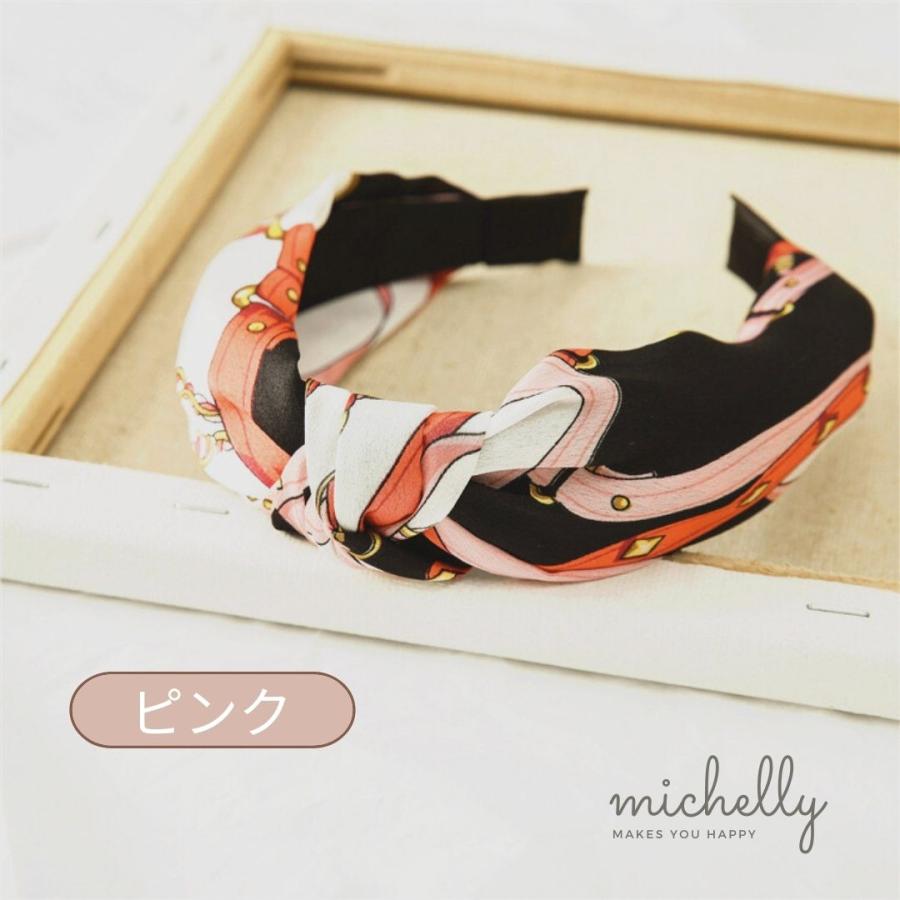 カチューシャ スカーフ柄 大人 アレンジ リボン ブルー イエロー ピンク グリーン 痛くない 20代 30代 40代 50代 | ブランド登録なし | 01