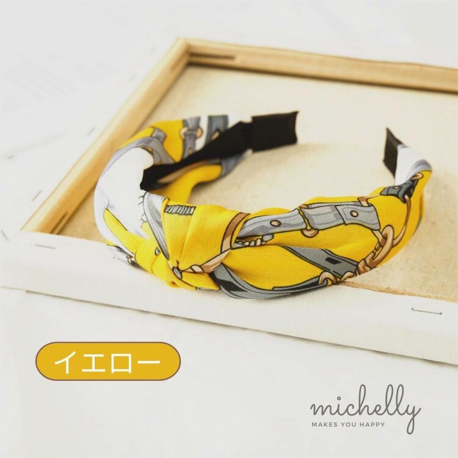 カチューシャ スカーフ柄 大人 アレンジ リボン ブルー イエロー ピンク グリーン 痛くない 20代 30代 40代 50代 | ブランド登録なし | 02