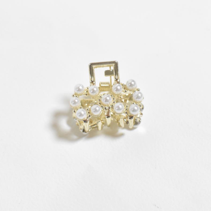 ヘアクリップ ミニ 小さめ パール お花 大人 子供 前髪 ヘアアレンジ リボン アニマル クロス | ブランド登録なし | 12