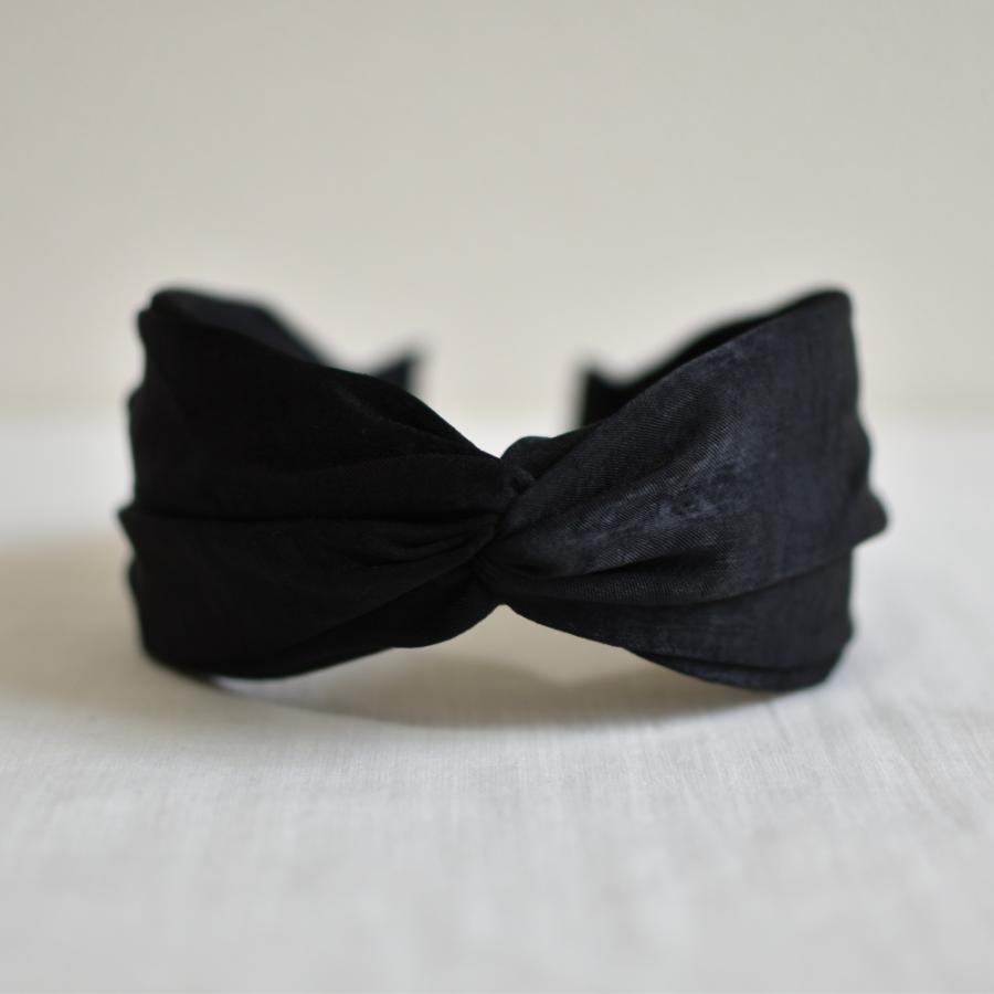 カチューシャ 幅広 ツイスト おしゃれ かわいい ヘアアクセサリー ベロア アレンジ シンプル 痛くない 黒 | ブランド登録なし | 11