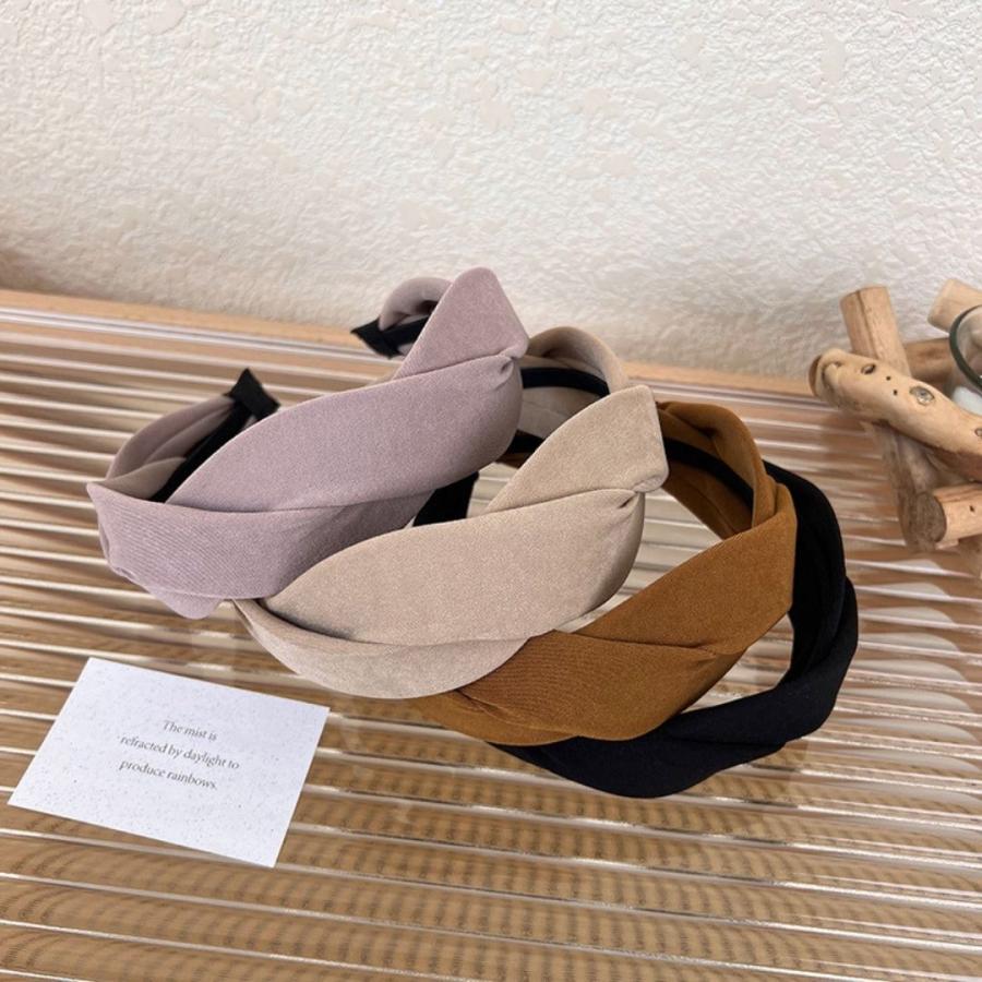 カチューシャ 編み込み ヘアアレンジ 痛くない 幅広 クロス ナチュラル おしゃれ レディース かわいい | ブランド登録なし | 10