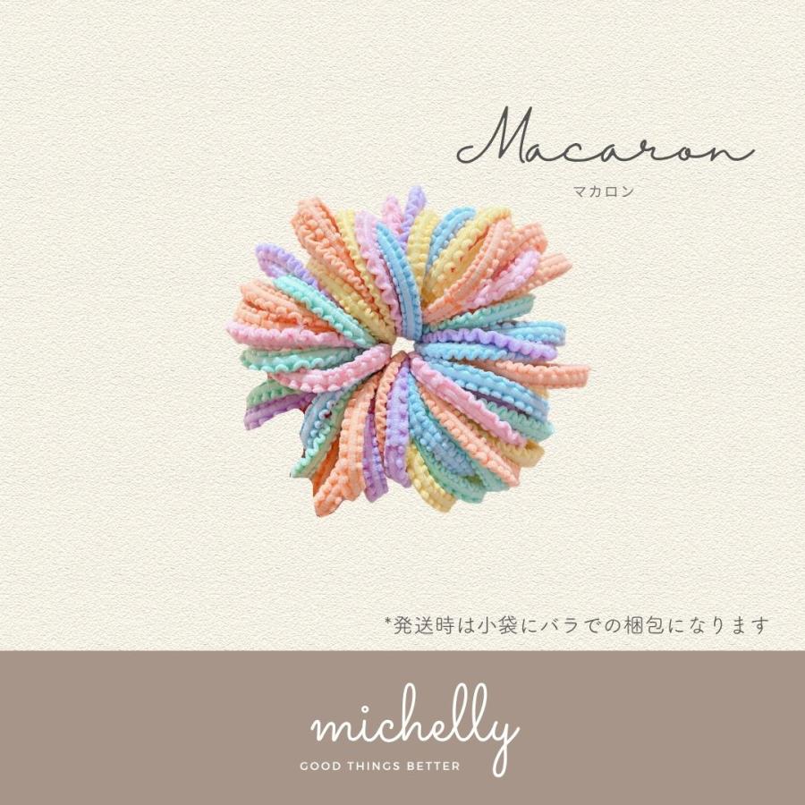 ヘアゴム フリル 50本セット カラフル ベビー キッズ 子ども 大人 ワンちゃん ヘアアレンジ  髪ゴム 姉妹 | ブランド登録なし | 03