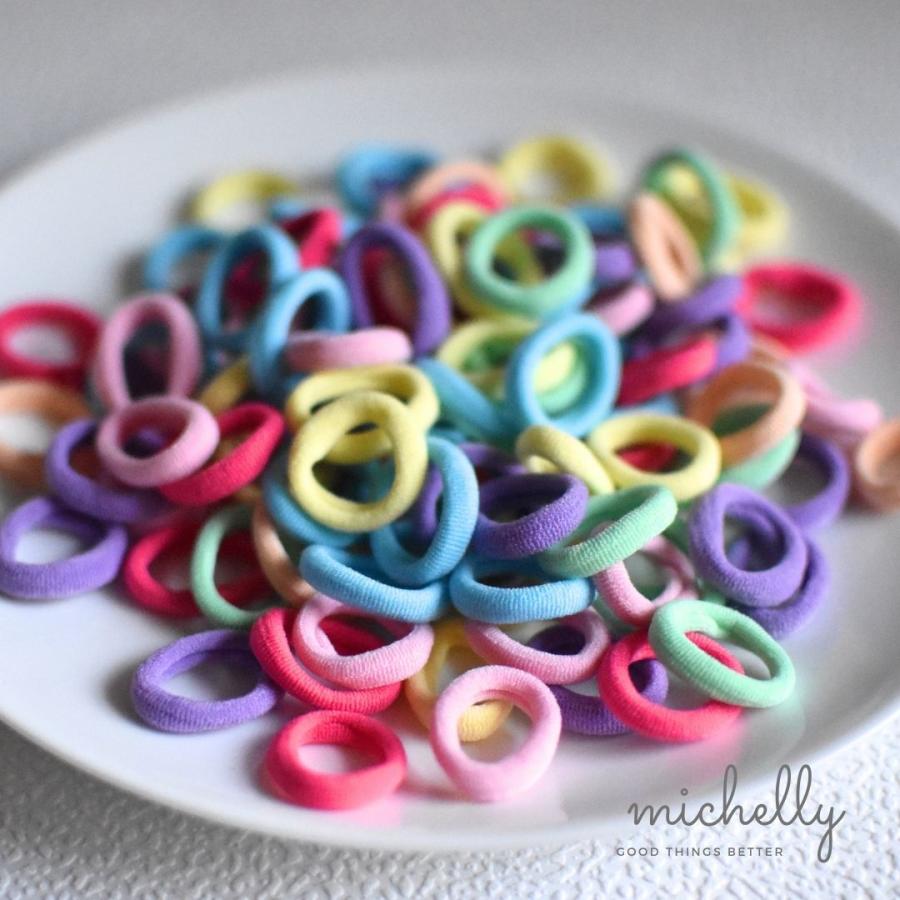 ヘアゴム 100本セット カラフル ベビー キッズ 子ども 幼児 アレンジ 髪ゴム 姉妹 親子コーデ 収納ケース | ブランド登録なし | 10
