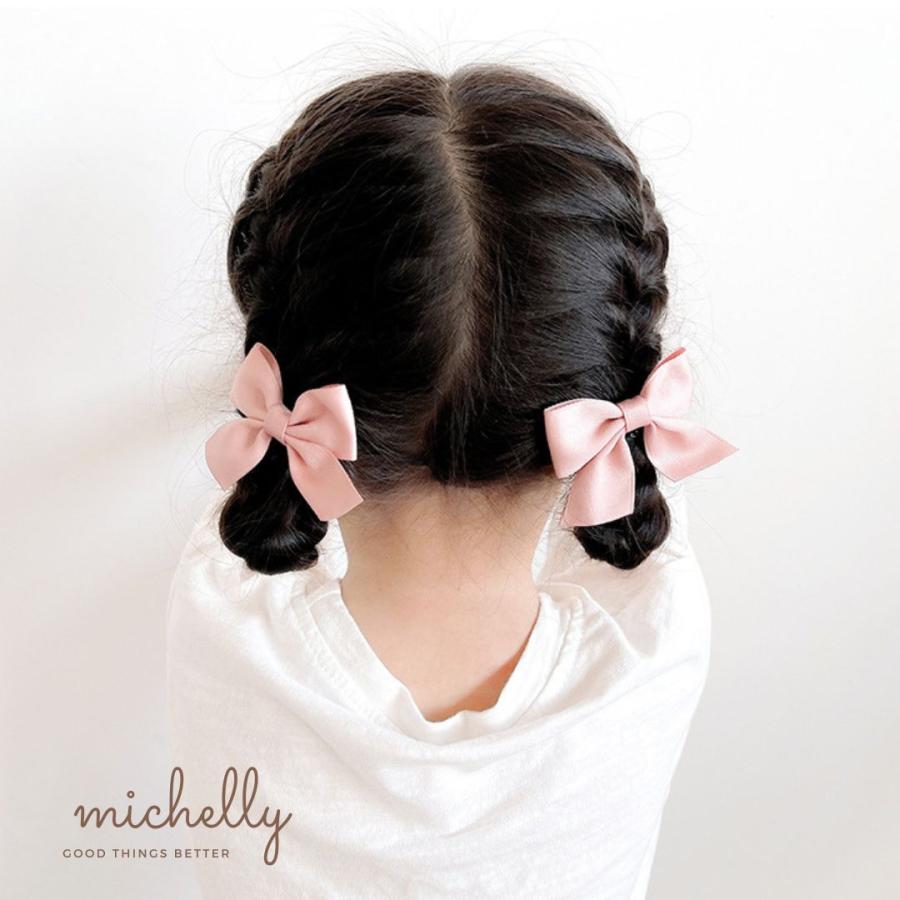 ヘアクリップ リボン 2本セット キッズ 子ども ヘアアレンジ フォーマル 入学式 卒業式 冠婚葬祭 発表会 | ブランド登録なし | 10