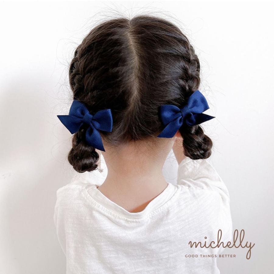 ヘアクリップ リボン 2本セット キッズ 子ども ヘアアレンジ フォーマル 入学式 卒業式 冠婚葬祭 発表会 | ブランド登録なし | 11