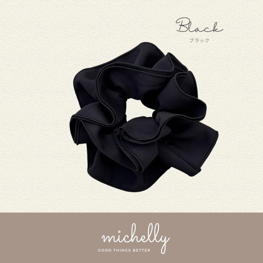 シュシュ 大きめ ビッグシュシュ 立体 フリル ヘアアレンジ まとめ髪 ヘアゴム 大人可愛い | ブランド登録なし | 01