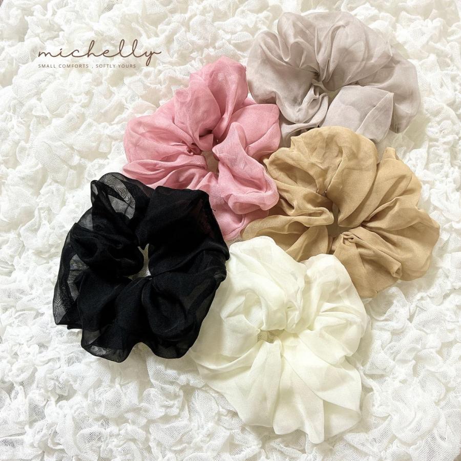 シュシュ シフォン やわらか 大きめ ボリューム ヘアゴム 大人 上品 ふんわり きれいめ | ブランド登録なし | 13