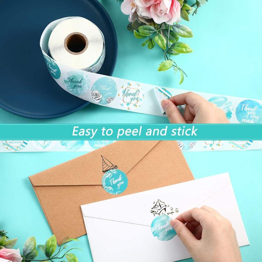 ギフトシール ロール 500枚 サンキューシール 文字なし シンプル ゴールド ピンク | ブランド登録なし | 15