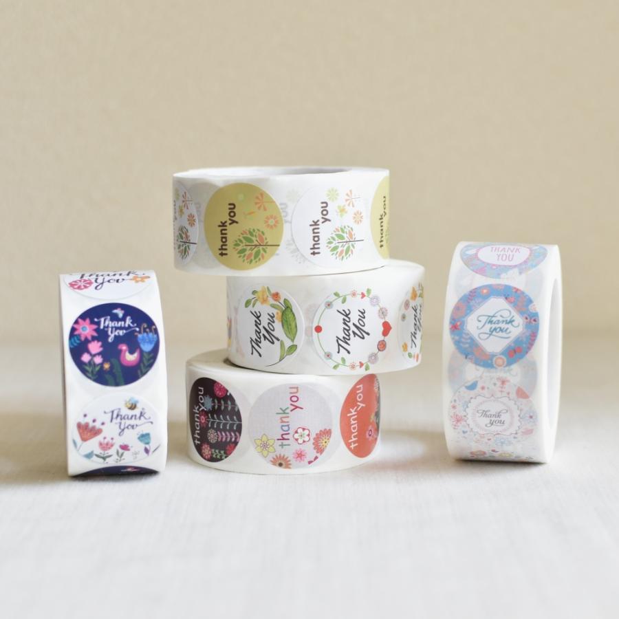 福袋 サンキューシール ギフトシール 4 ロール おまかせ かわいい 感謝 | ブランド登録なし | 02