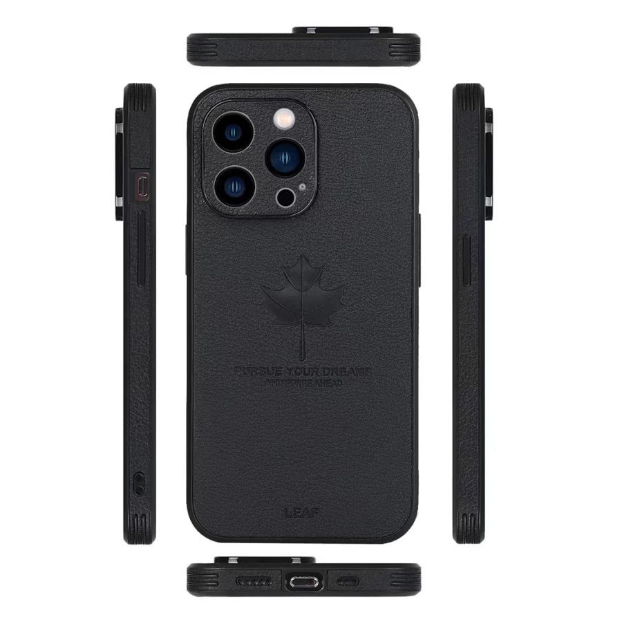 iPhone ケース スマホ カバー 鹿 DEER レザー クール おしゃれ オレンジ ブラック | ブランド登録なし | 09