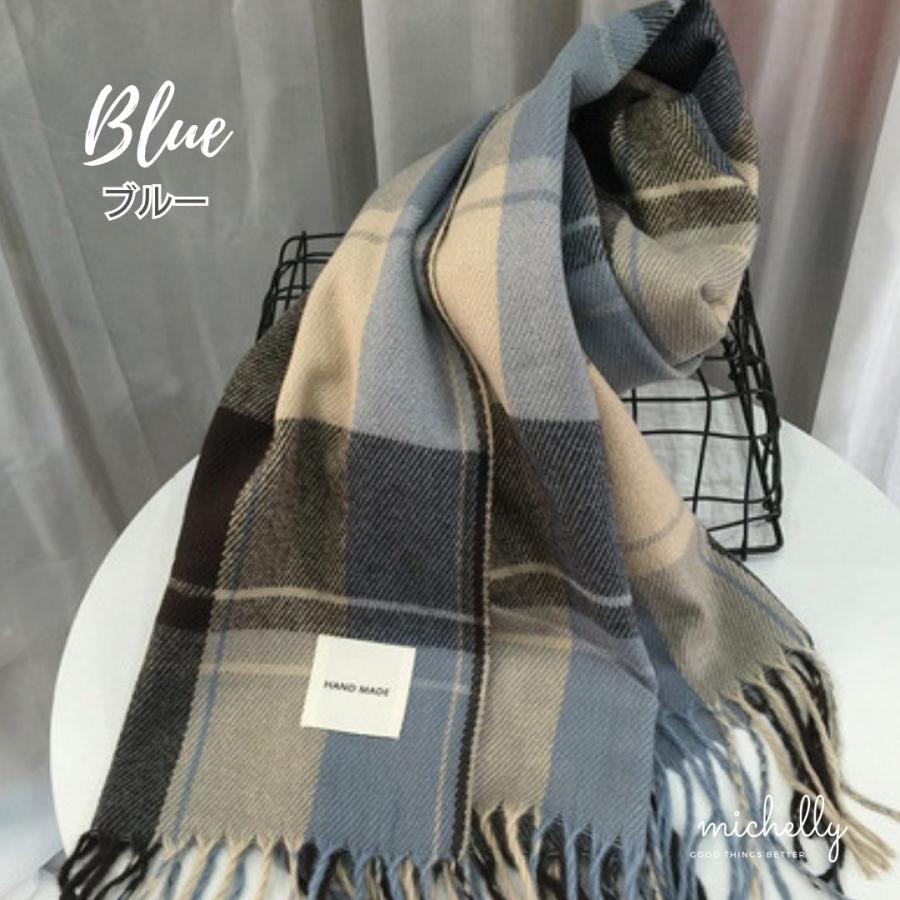 ストール 薄手 大判 チェック 春 秋冬 マフラー ふんわり やわらか 軽量  旅行 薄い 軽い | ブランド登録なし | 01