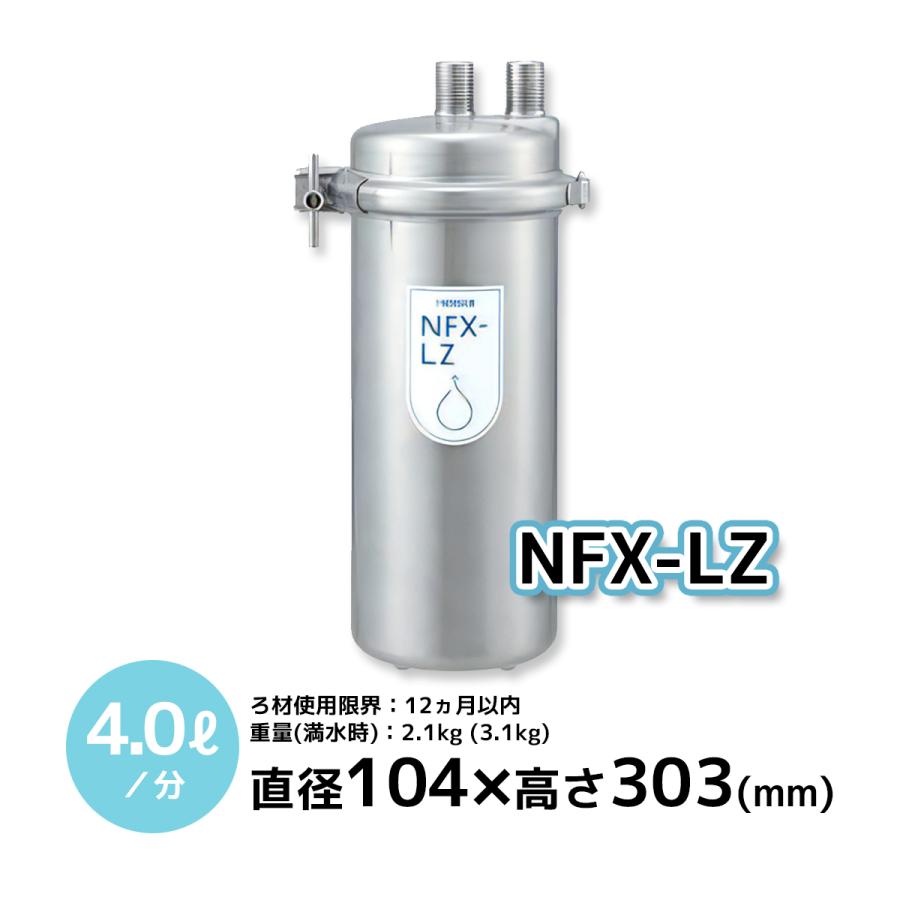 メイスイ NFX-LZ 浄水器本体＋カートリッジ 直径104×高さ303 業務用