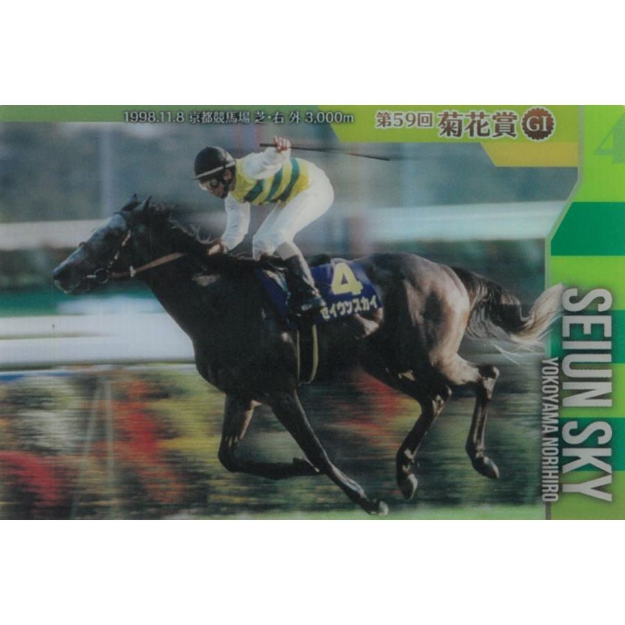 競馬Thoroughbred Cards File 緑色 ツインウエハース サラブレッドホースコレクション 第4R No.4-005