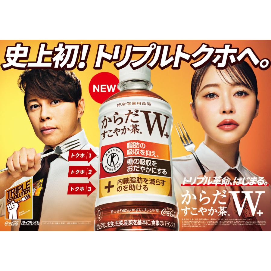 からだすこやか茶W＋ 350mlPET/24本入り/特定保健用食品/特保/トクホ | からだすこやか茶W | 01