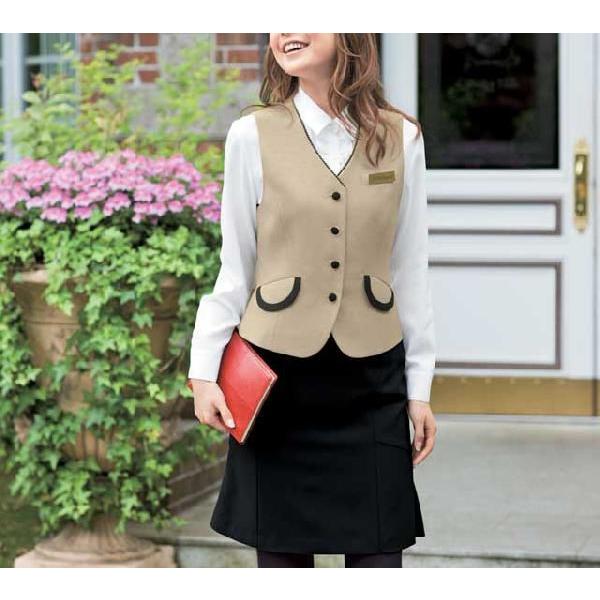 事務服 制服 en joieベスト　11520大きいサイズ17号・19号アンジョア　事務服 オフィス 事務服 制服 en joie ベスト 11520 大きいサイズ17号・19号
