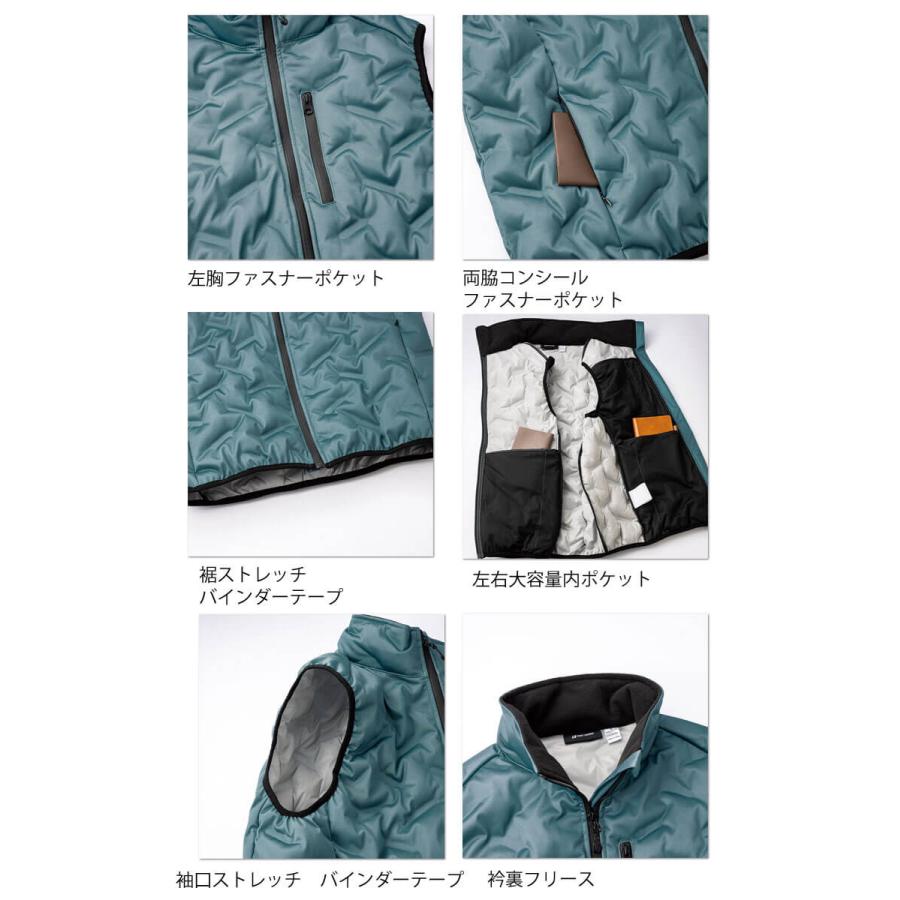 クロダルマ（KURODARUMA） 防寒服 シームレスストレッチ防寒ベスト