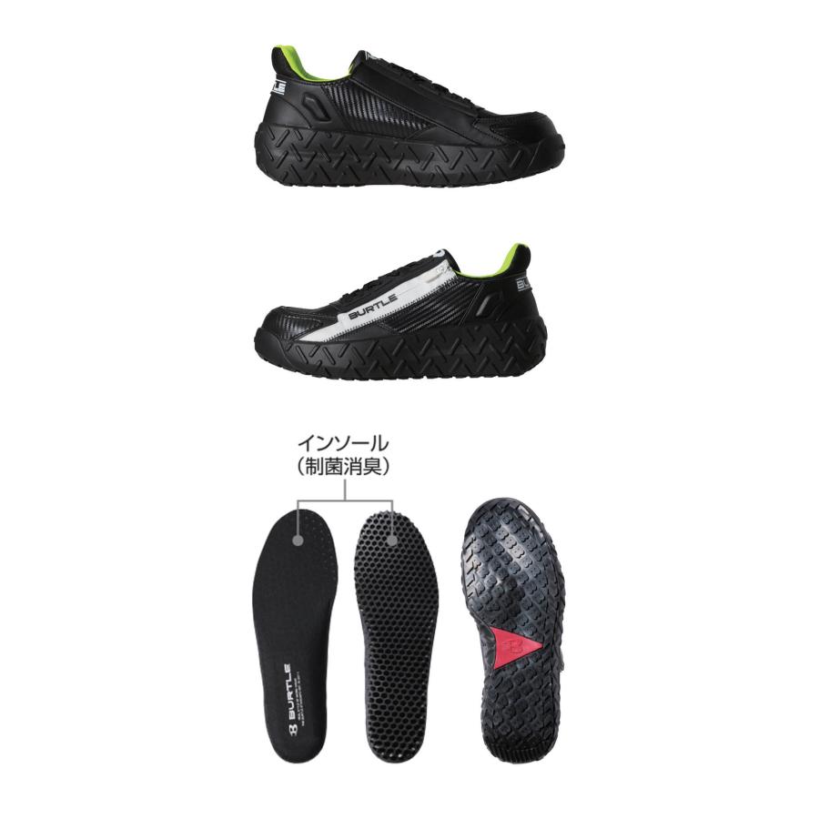 BURTLE（バートル） 作業着 セーフティスニーカー 3301 安全靴 [即日