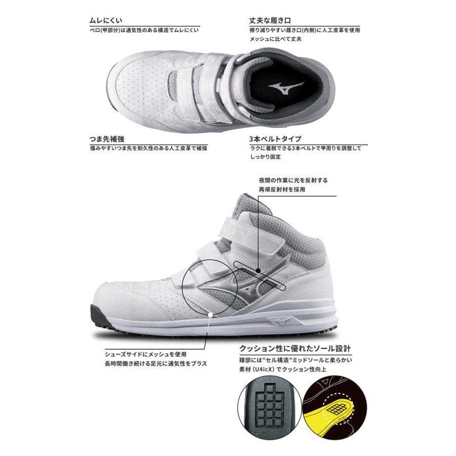 オールマイティ 安全靴 ミズノ mizuno ALMIGHTY LSII 21M F1GA2200