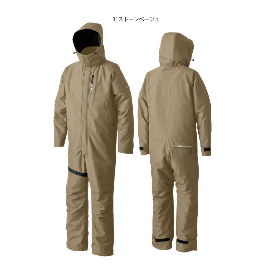 防寒作業着 シンメン S-HEAT ウォータープルーフカバーオール＋電熱
